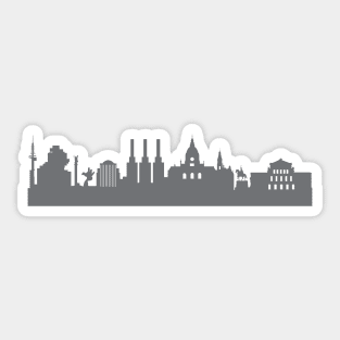 Hannover in gray Sticker